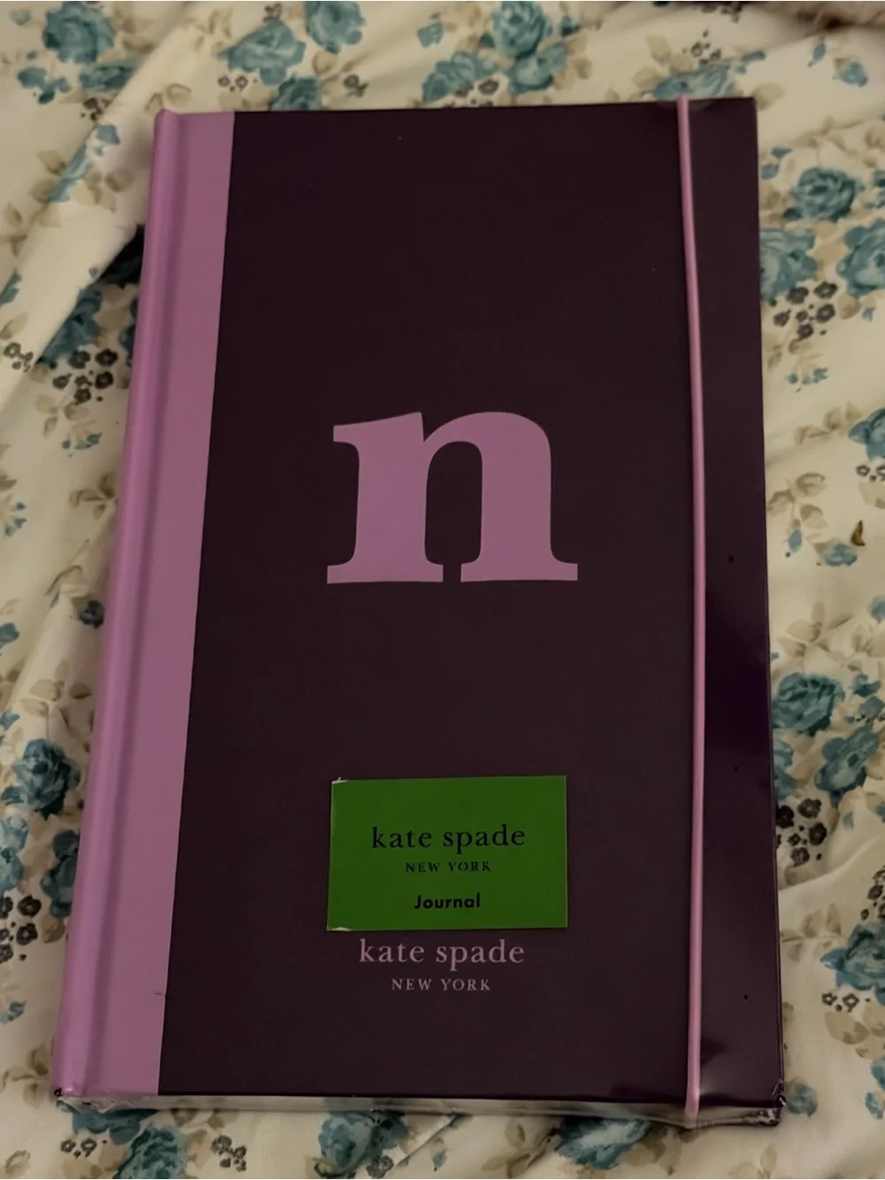 💜📒💜 KATE SPADE INITIAL “N”  Bookcloth Hardcover Journal 💜📒💜 NWT 💜📒💜